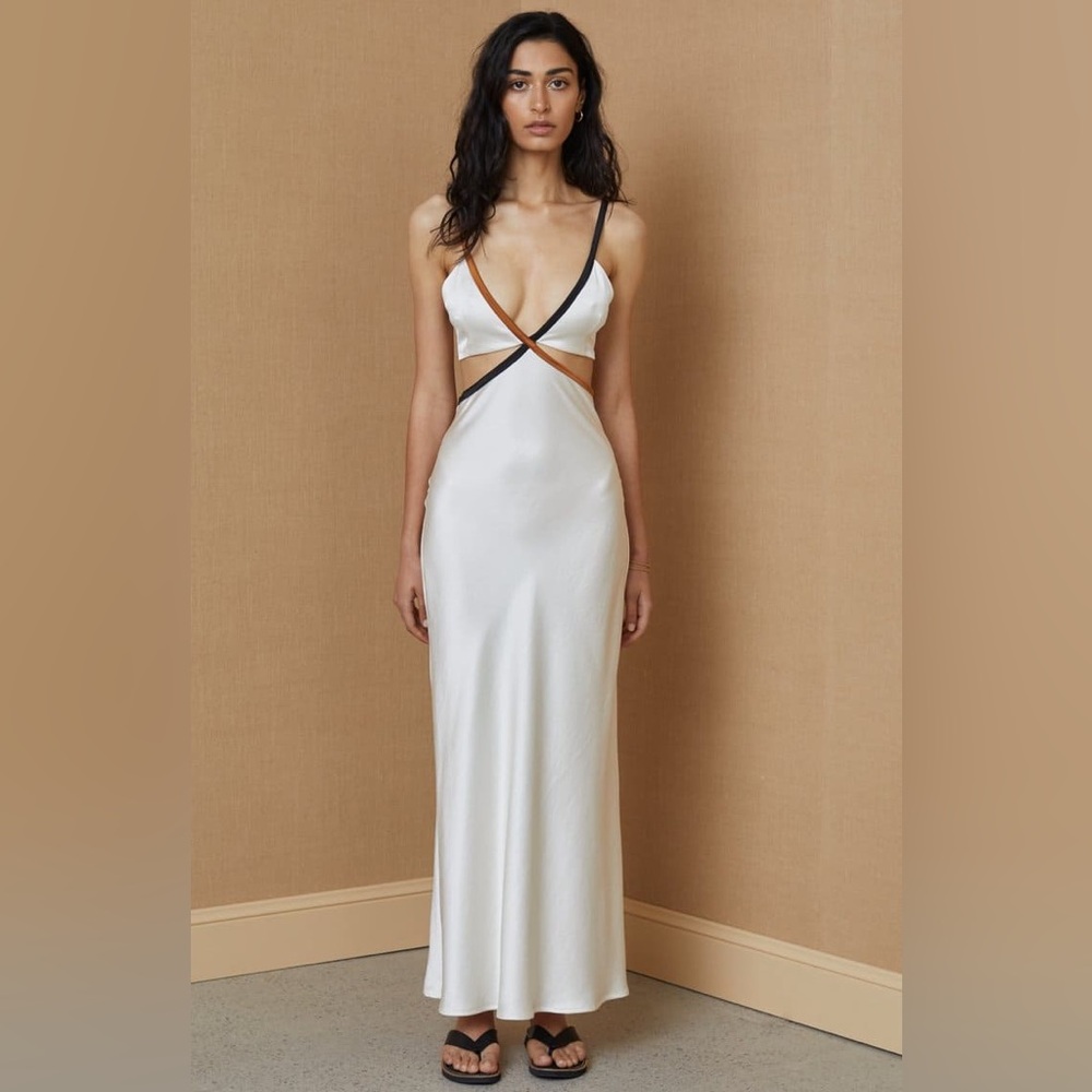 Bec & Bridge Toi Et Moi Midi Dress in Ivory